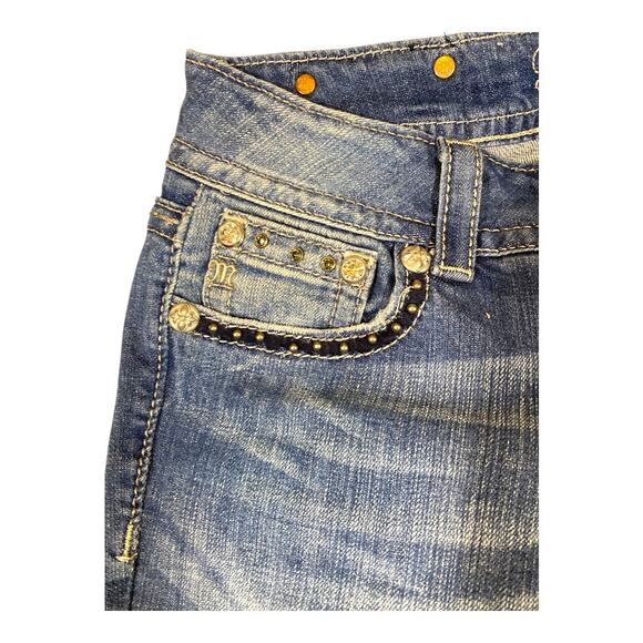 Miss Me Jeans Lot of 2 Pair Cross Black Stud Embellished Size 28 Boot Cut Jeans - Picture 11 of 16